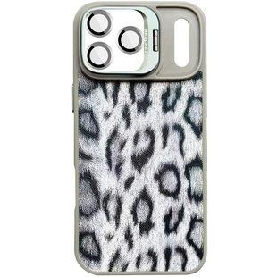 Чехол TPU+PC Wild Leopard with MagSafe and Lens для Apple iPhone 17 Pro Max (6.9") Grey