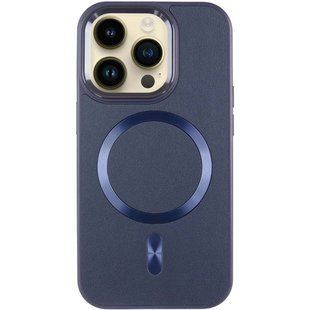 Кожаный чехол SnapCase with Magnetic Fit для Apple iPhone 16 Pro (6.3") Dark Blue