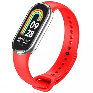 Силиконовый ремешок для Xiaomi Mi Band 8 Красный / Red