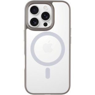 TPU+PC чохол Blueo Skin Friendly Frosted with MagSafe для Apple iPhone 16 Pro Max (6.9") Сірий / Grey