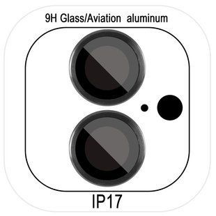 Защитное стекло Metal Classic на камеру (в упак.) для Apple iPhone 17 (6.3") Черный / Black