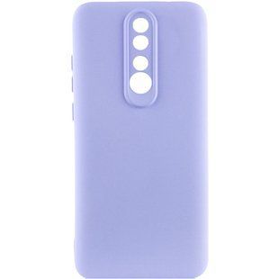 Чехол TPU GETMAN Liquid Silk Full Camera для Xiaomi Redmi 8 Сиреневый / Light purple