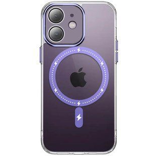 Чехол TPU+PC Colorful with Magnetic Fit для Apple iPhone 12 (6.1") Purple