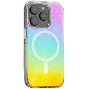 Чехол TPU Galaxy Sparkle (MagFit) для Apple iPhone 14 Pro Max (6.7") Chroma+Glitter