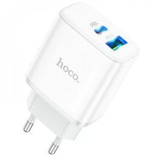 СЗУ Hoco C105A Stage PD20W+QC3.0 (1USB-A/1C) White