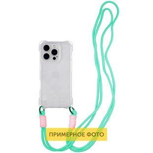 Чехол TPU CrossBody with straps для Apple iPhone 16e / 17e (6.1") Transparent