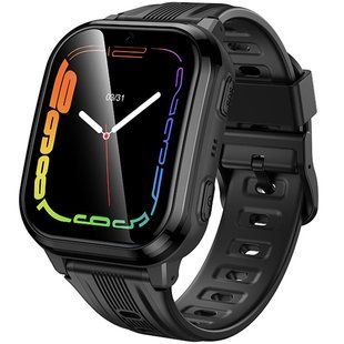 Уценка Детские cмарт-часы Hoco Y108 4G with call function Мятая упаковка / Black