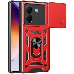 Чехол Ummi Camshield Serge Ring для Xiaomi Poco M7 Pro 5G Красный