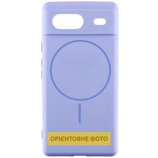Чохол Silicone Cover Lakshmi Full Camera (AA) with Magnetic Fit для Google Pixel 8a Бузковий / Dasheen