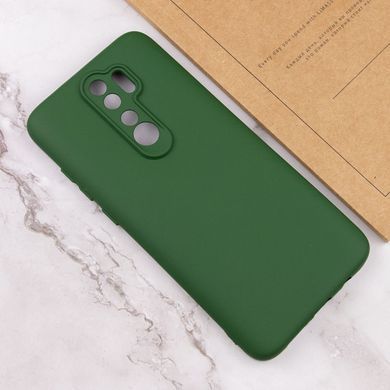 Чохол TPU GETMAN Liquid Silk Full Camera для Xiaomi Redmi Note 8 Pro Зелений / Dark green