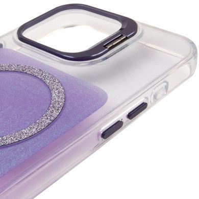Чехол TPU+PC Jewel Sparkle with Magnetic Fit для Apple iPhone 15 Pro Max (6.7") Lavender Glitter