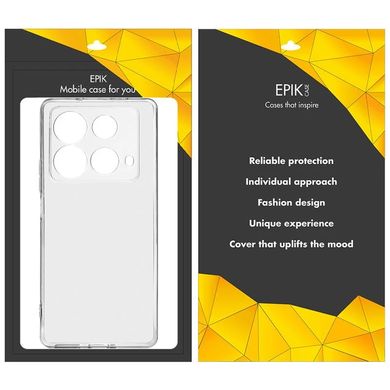 TPU чехол Epic Transparent 1,5mm Full Camera для Infinix Note 40 4G Бесцветный (прозрачный)