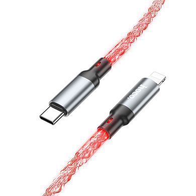 Дата кабель Hoco U112 Shine Type-C to Lightning 20W (1m) Gray