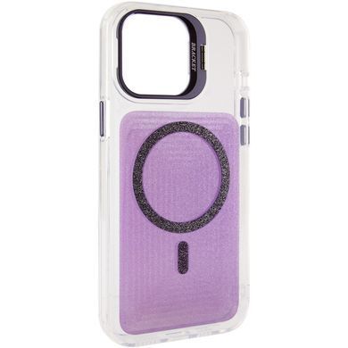 Чехол TPU+PC Jewel Sparkle with Magnetic Fit для Apple iPhone 15 Pro Max (6.7") Lavender Glitter