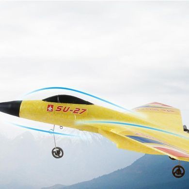 Літак на радіокеруванні SCHE HW28 SU27 Foam Yellow