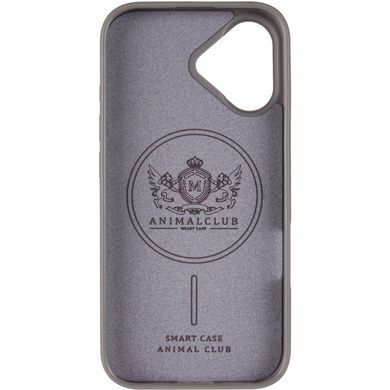 TPU+PC чохол Animal Club для Apple iPhone 17 (6.3") Titanium Gray