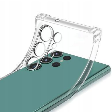 TPU чехол GETMAN Ease logo усиленные углы Full Camera для Samsung Galaxy S23 Ultra Бесцветный (прозрачный)
