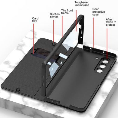 Кожаный чехол-книжка GKK Leather Wallet with slot pen для Samsung Galaxy Z Fold5 Black