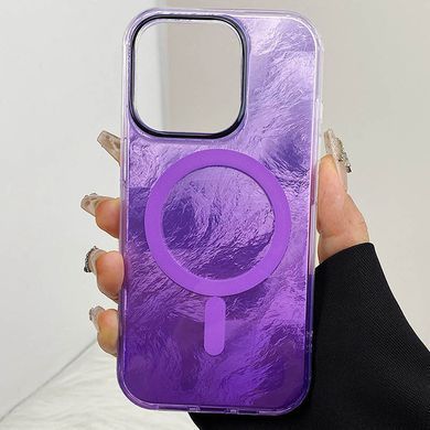 Чехол TPU Shiny Mountain Magnetic Fit для Apple iPhone 15 (6.1") Purple