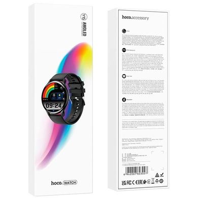 Смарт-часы Hoco Smart Watch Y15 Amoled Smart sports watch (call version) Black
