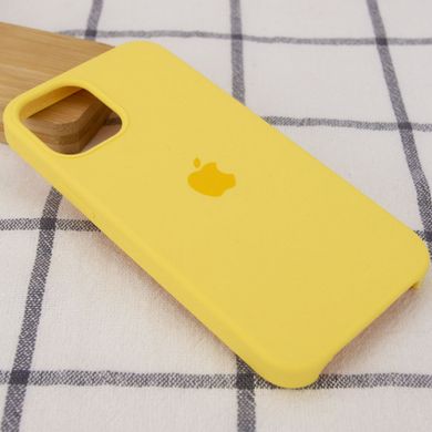 Уценка Чехол Silicone Case (AA) для Apple iPhone 12 Pro Max (6.7") Эстетический дефект / Желтый / Pollen