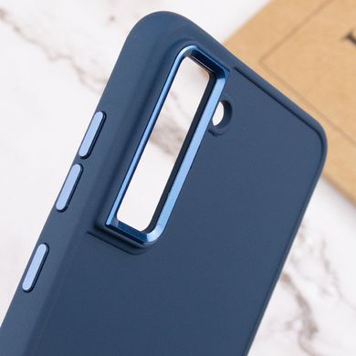 TPU чохол Bonbon Metal Style для Samsung Galaxy S21 FE Синій / Cosmos blue