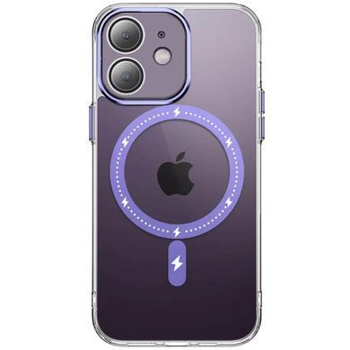 Чехол TPU+PC Colorful with Magnetic Fit для Apple iPhone 12 (6.1") Purple