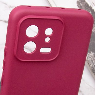 Чехол Silicone Cover Lakshmi Full Camera (A) для Xiaomi 13 Бордовый / Marsala
