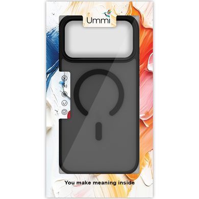 Чехол Ummi Colorful with Magnetic Fit для Apple iPhone 17 Pro Max / 18 Pro Max (6.9") Черный / Black