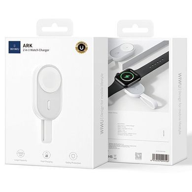 Портативний ЗП Power Bank WIWU Wi-M20 For Apple Watch 1200 mAh White