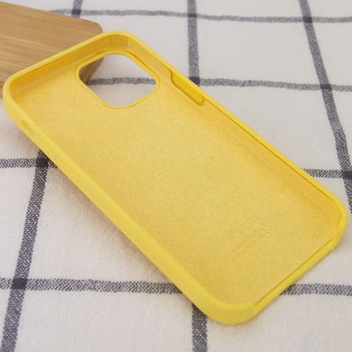 Уценка Чехол Silicone Case (AA) для Apple iPhone 12 Pro Max (6.7") Эстетический дефект / Желтый / Pollen