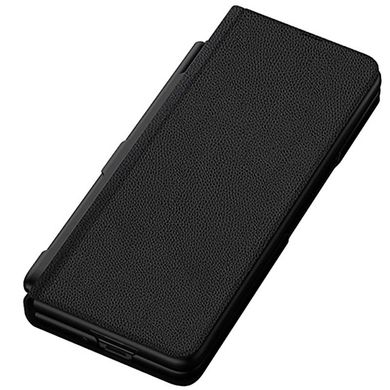Кожаный чехол-книжка GKK Leather Wallet with slot pen для Samsung Galaxy Z Fold5 Black
