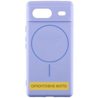 Чехол Silicone Cover Lakshmi Full Camera (AA) with Magnetic Fit для Google Pixel 8a Сиреневый / Dasheen