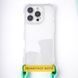 Чехол TPU CrossBody with straps для Apple iPhone 16e / 17e (6.1") Transparent фото 7