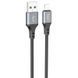 Дата кабель Hoco X86 Spear USB to Lightning (1m) Black