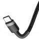 Дата кабель Baseus Cafule Type-C to Type-C PD2.0 60W (2m) (CATKLF-H) Черный / Серый фото 3