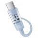 Дата кабель Baseus Gem Fast Charging Type-C to Type-C 100W (2m) (P10373000111-01) Blue фото 5