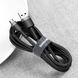 Дата кабель Baseus Cafule USB to MicroUSB Cable 2.4A (1m) (CAMKLF-B) Серый / Черный фото 4