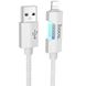 Дата кабель Hoco U123 Regent colorful 2.4A USB to Lightning (1.2m) Gray фото 1