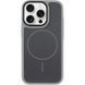 Чехол PC Textile Hybrid with Magnetic Fit для Apple iPhone 16 Pro (6.3") Grey / Black фото 2