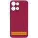 Чохол Silicone Cover Ummi Lakshmi Full Camera (AA) для Motorola Moto G56 5G Бордовий / Marsala