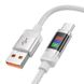 Дата кабель Hoco U126 Lantern 5A USB to Type-C (1.2m) Gray фото 2