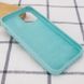 Чохол Silicone Case Full Protective (AA) для Apple iPhone 13 (6.1") Бірюзовий / Marine Green фото 3