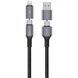 Дата кабель WIWU C077 Cyberlink Type-C to Lightning 27W (1m) Silver фото 1