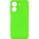 Чохол TPU GETMAN Liquid Silk Full Camera для Xiaomi Redmi 13C / Poco C65 Салатовий / Neon Green