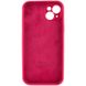 Чохол Silicone Case Full Camera Protective (AA) для Apple iPhone 14 (6.1") Червоний / Rose Red фото 4
