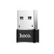 Перехідник Hoco UA6 OTG USB Female to Type-C Male Чорний фото 2