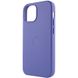 Шкіряний чохол Leather Case (AAA) with MagSafe для Apple iPhone 13 mini (5.4") Wisteria фото 3
