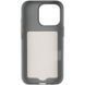 Чехол PC Textile Hybrid with Magnetic Fit для Apple iPhone 16 Pro (6.3") Grey / Black фото 3