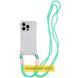 Чехол TPU CrossBody with straps для Apple iPhone 16e / 17e (6.1") Transparent фото 1